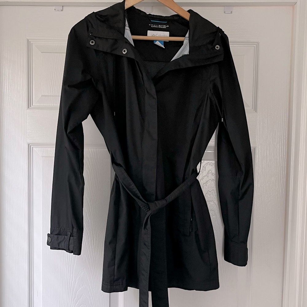 Columbia rain jacket trench coat style